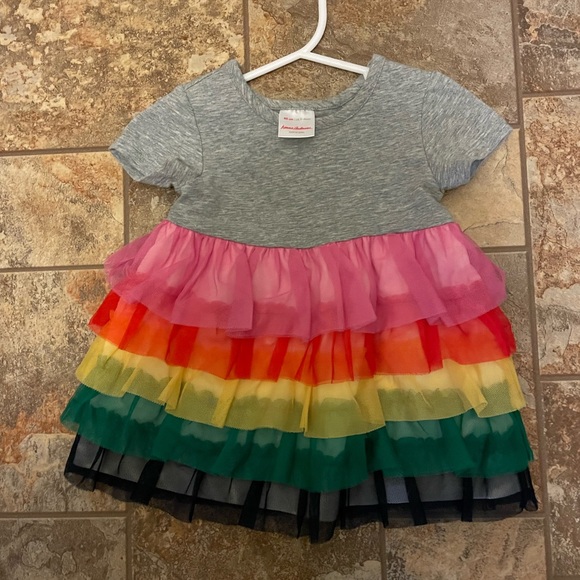 Hanna Andersson Colorful Tulle Dress, size 60 (3-6 months), gently used. - Picture 9 of 11